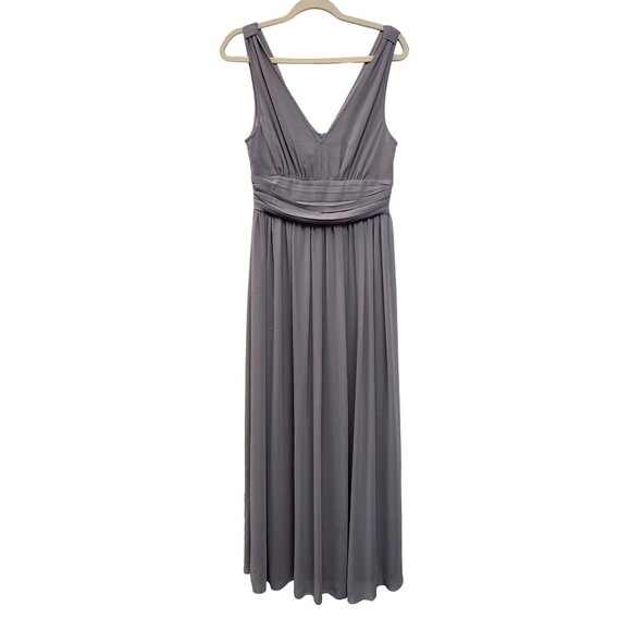 Ever Pretty NWT Gray Chiffon Fit and Flare Special Occasion Gown - Picture 3 of 11